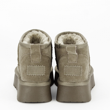 Ghete maro taupe din piele naturala B-JB1924 118 [4]