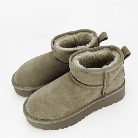 Ghete maro taupe din piele naturala B-JB1924 118 [8]
