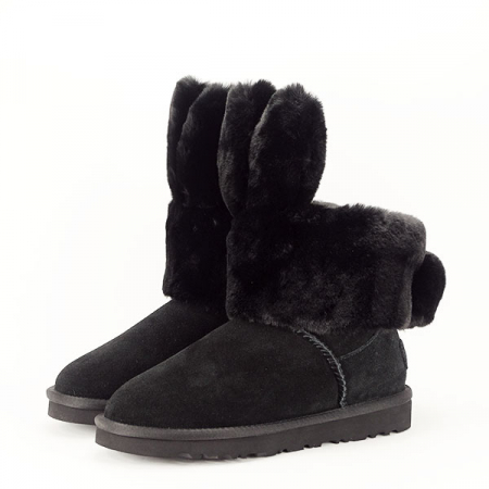 Cizme si botine - Ghete negre copii din piele naturala B-L7599 132