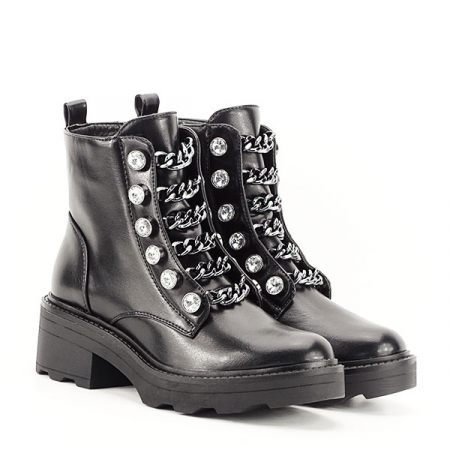 Ghete negre cu cristale Ramona 118 [2]