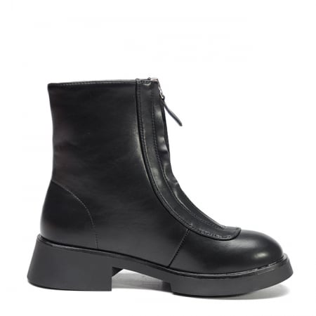 Ghete negre cu fermoar in fata B-7781A 114 [6]