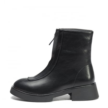 Ghete negre cu fermoar in fata B-7781A 114 [3]