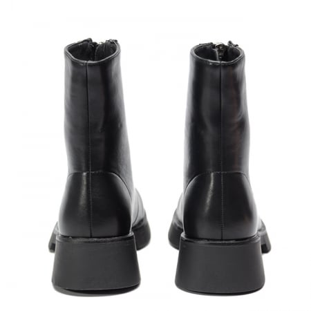 Ghete negre cu fermoar in fata B-7781A 114 [8]
