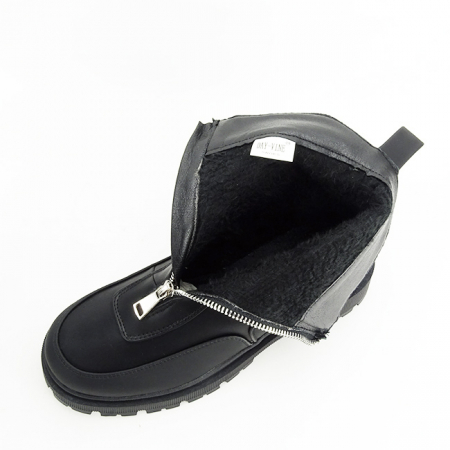 Ghete negre cu fermoar in fata BM63 112 [6]