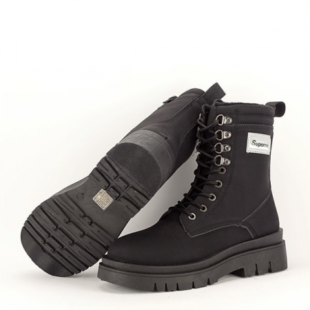Ghete negre cu siret B-BO-847 117 [8]