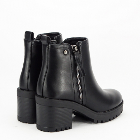 Ghete negre cu talpa groasa 5800 115 [4]