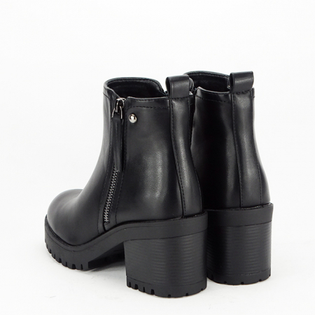 Ghete negre cu talpa groasa 5800 115 [2]