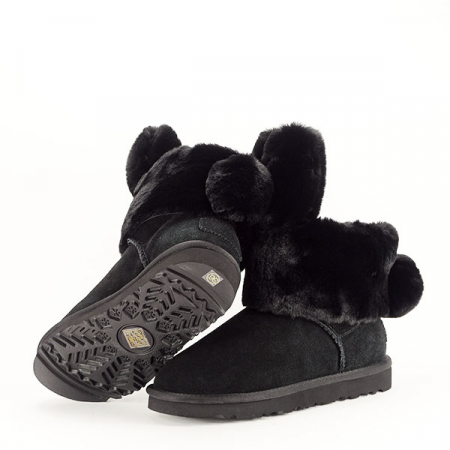 Ghete negre din piele naturala Abby 111 [4]