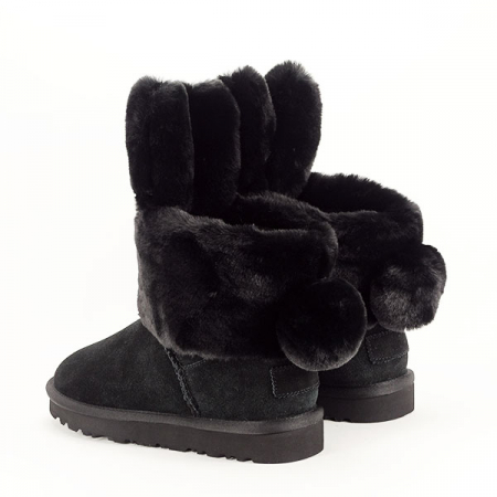 Ghete negre din piele naturala Abby 111 [5]