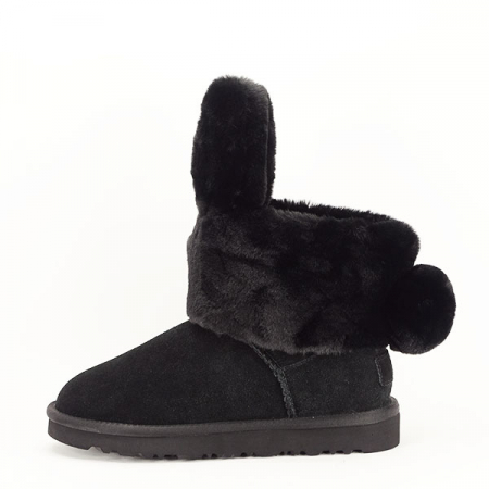 Ghete - Ghete negre din piele naturala Abby 111