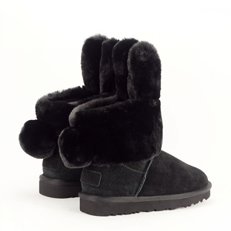 Ghete negre din piele naturala Abby 111 [8]