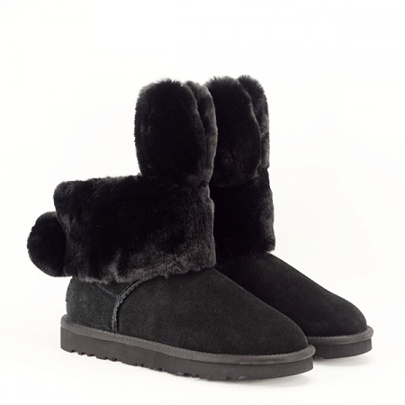 Ghete negre din piele naturala Abby 111 [3]