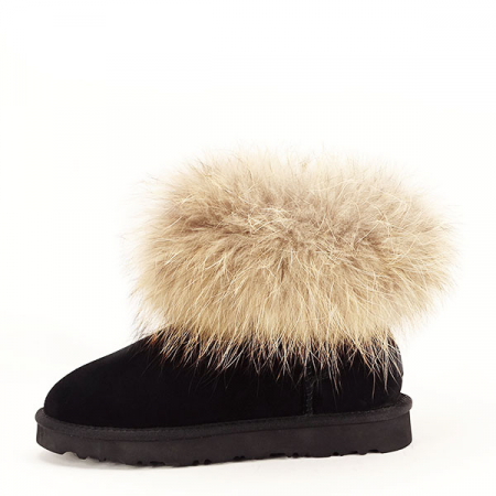 Ghete negre din piele naturala Alissa 110 [1]