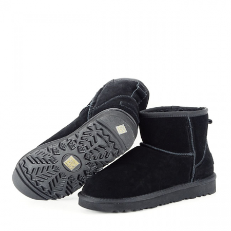 Ghete negre din piele naturala Fiona 116 [7]