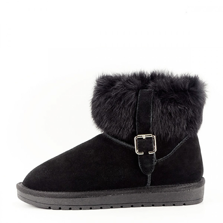 Ghete - Ghete negre din piele naturala Miruna 18