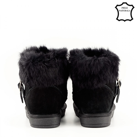 Ghete negre din piele naturala Miruna 18 [5]