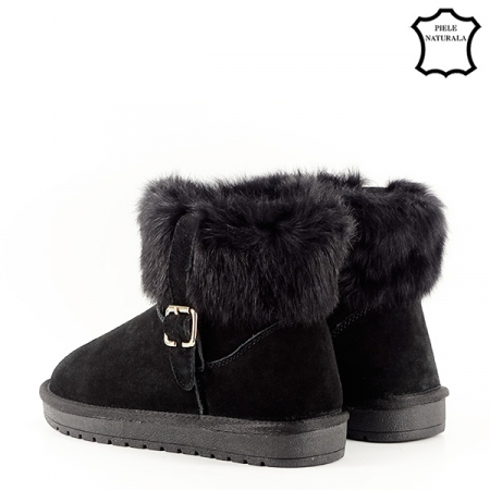 Ghete negre din piele naturala Miruna 18 [3]