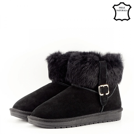 Ghete negre din piele naturala Miruna 18 [1]