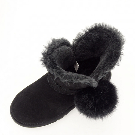 Ghete negre din piele naturala B-W8006 19 [7]