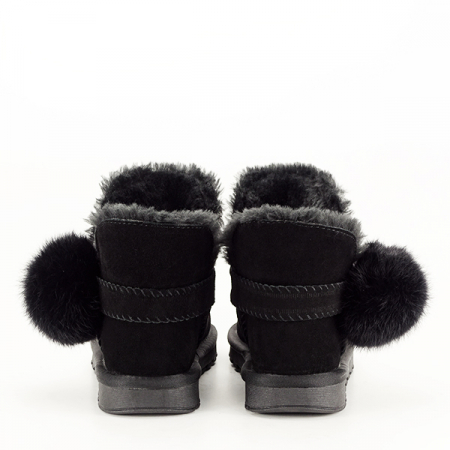 Ghete negre din piele naturala B-W8006 19 [6]