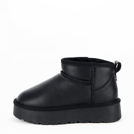Ghete negre din piele naturala B-W5828-1 118 [2]