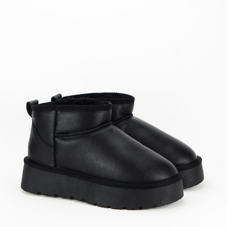 Ghete negre din piele naturala B-W5828-1 118 [8]