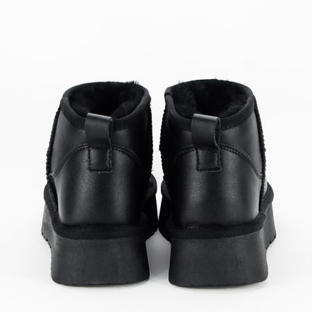 Ghete negre din piele naturala B-W5828-1 118 [5]