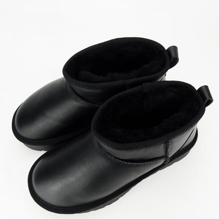 Ghete negre din piele naturala B-W5828-1 118 [9]