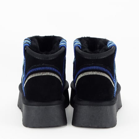 Ghete negre din piele naturala B-W5829 118 [5]