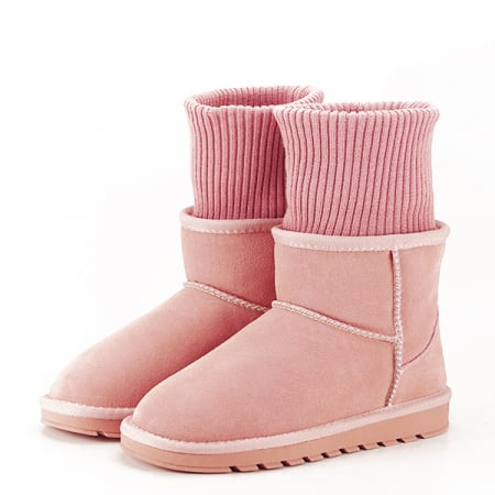 Ghete roz din piele naturala B-5812 110 [2]