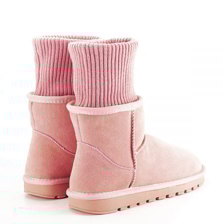 Ghete roz din piele naturala B-5812 110 [8]