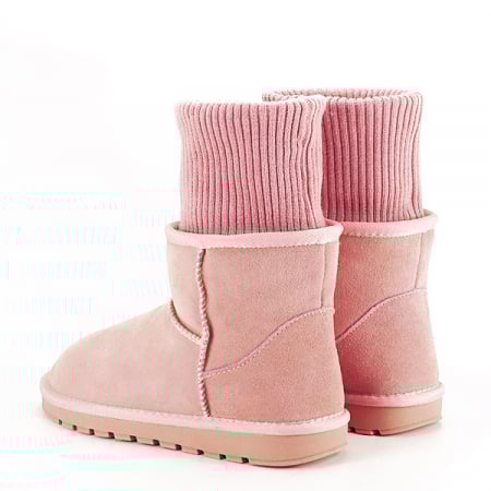 Ghete roz din piele naturala B-5812 110 [6]