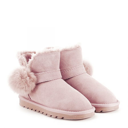 Ghete roz din piele naturala B-W8006 19 [3]