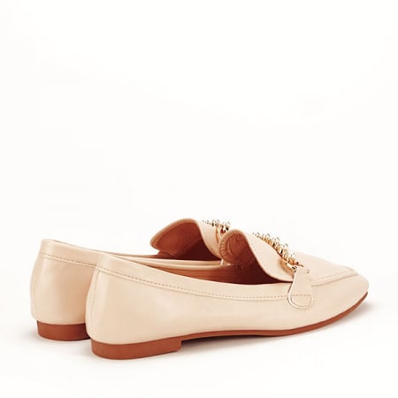 Mocasini bej cu perle Meredith [5]