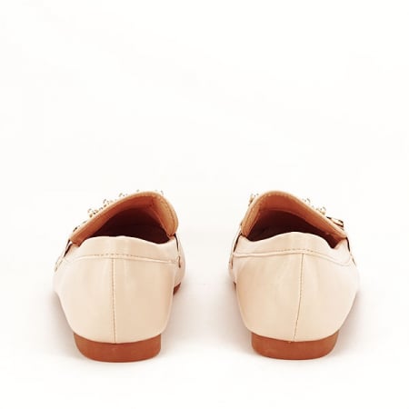 Mocasini bej cu perle Meredith [4]