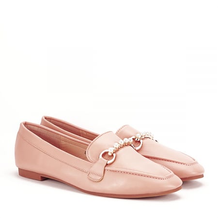 Mocasini roz cu perle Meredith [2]