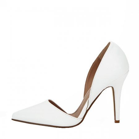 Femei - Pantofi albi decupati BLJY6627 01