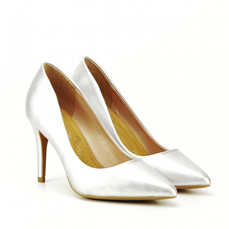 Femei - Pantofi cu toc B-4996 03 Argintiu