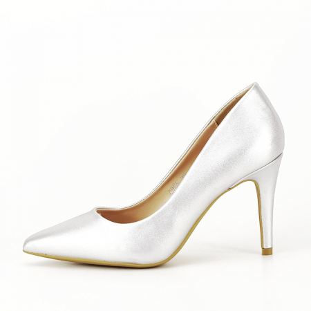 Pantofi cu toc B-4996 03 Argintiu [1]