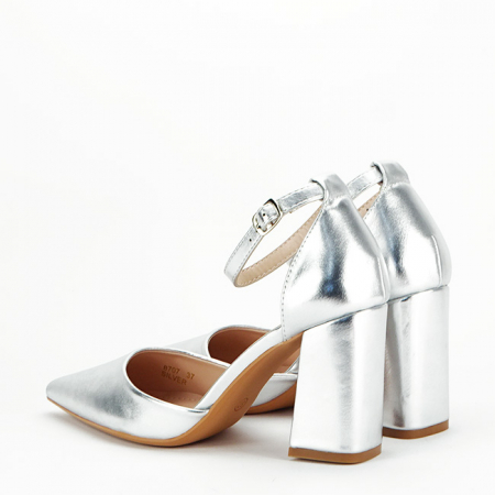 Pantofi argintii eleganti 8707 04 [2]