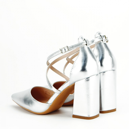 Pantofi argintii eleganti 8710 04 [2]