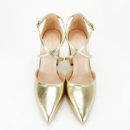 Pantofi aurii eleganti 8710 04 [6]