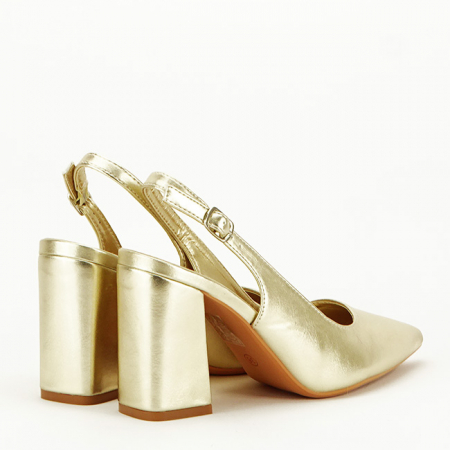 Pantofi aurii eleganti 8711 04 [5]