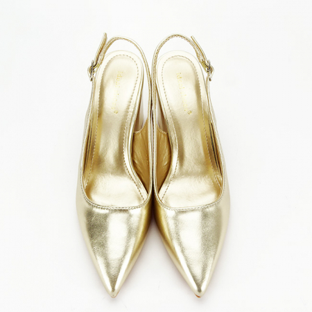 Pantofi aurii eleganti 8711 04 [6]