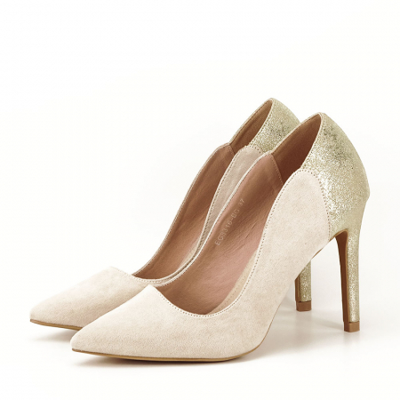 Femei - PANTOFI BEJ ELEGANTI MOON 02