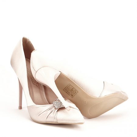 Pantofi cu toc bej eleganti Sabrina 02 [6]