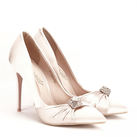 Pantofi cu toc bej eleganti Sabrina 02 [2]