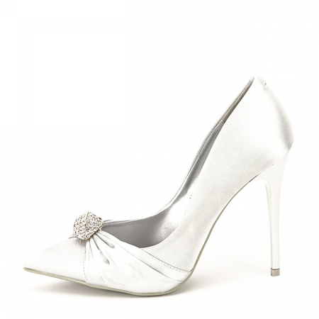 Femei - Pantofi cu toc gri eleganti Sabrina 02