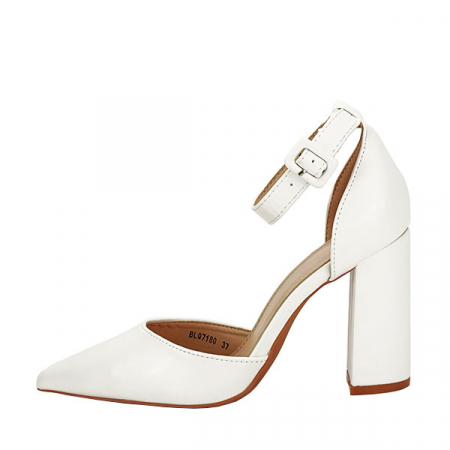 Femei - Pantofi eleganti albi BLQ7180 01