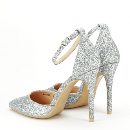 Pantofi eleganti argintii BDG7622 01 [6]